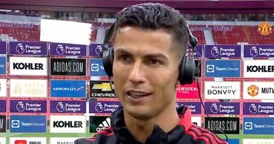 Cristiano Ronaldo sends message to teammates after showing frustrations in Man Utd win