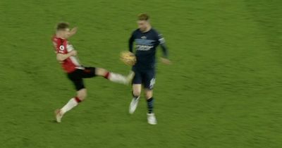 Aymeric Laporte shares gruesome injury after Stuart Armstrong tackle avoided red card