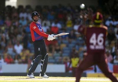 West Indies cruise to nine-wicket victory in first T20I after early England batting collapse