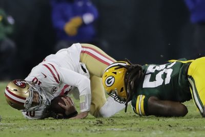 Za’Darius Smith sacks Jimmy Garoppolo on first snap back from injury