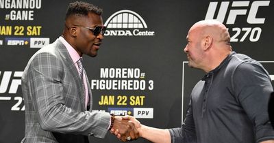 Dana White appeared to snub Francis Ngannou twice after win over Ciryl Gane