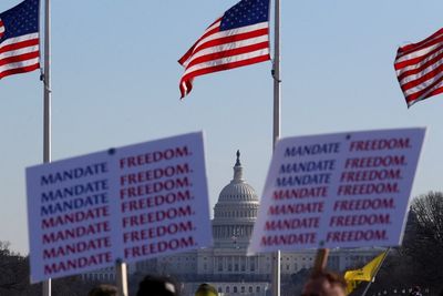 Anti-vaxx rally - latest: Outrage at RFK Jr Holocaust comments at vaccine mandate opponents gathering in DC