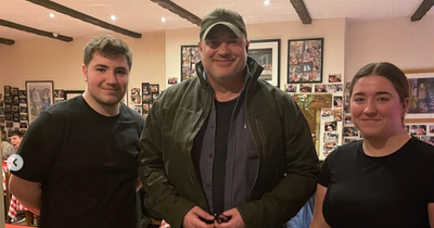 Batgirl actor Brendan Fraser spotted in Glasgow restaurant Caprese Don Costanzo