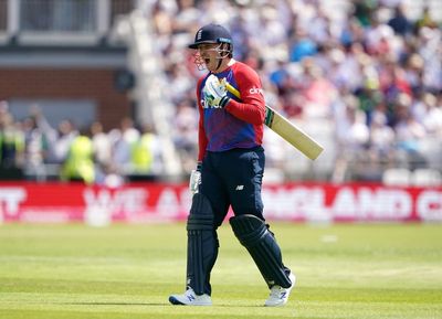 England find some form with bat to set West Indies target of 172 in second T20