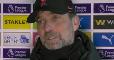 Jurgen Klopp cannot explain Liverpool problem that emerged at Crystal Palace