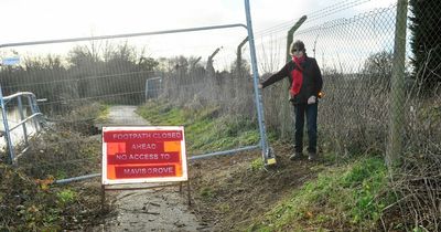 Dumfries footpath shut off after claims of "years of neglect"