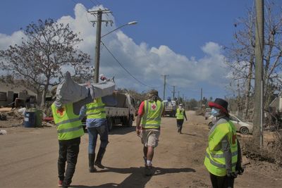 2 Japanese planes fly more aid to Tonga after volcanic blast