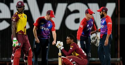 England cling on to avoid humiliation as West Indies' late barrage falls agonisingly short