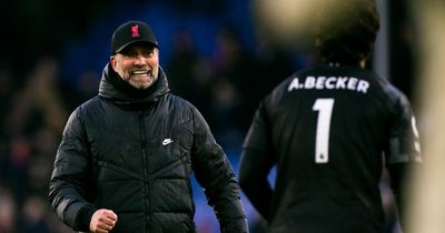 Jurgen Klopp explains exchange with Alisson after Liverpool beat Crystal Palace