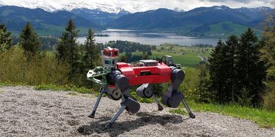 Scientists develop four-legged robot that hikes difficult terrain faster than average human