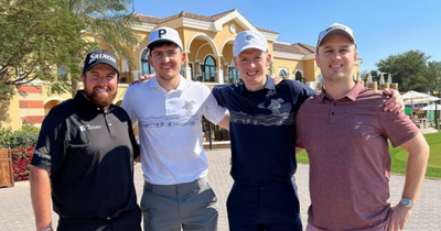 Shane Lowry makes 'easy money' as he enjoys round of golf with Harry Maguire and Jordan Pickford in Dubai