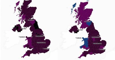 New maps show how and where Covid cases have dropped across UK since Christmas