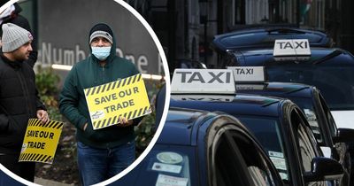 'This is a working class area - prices can't go up': Hundreds of striking taxi drivers line streets in Clean Air Zone protest