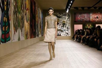 Haute hosiery: Dior serves crystal-encrusted couture tights in Paris