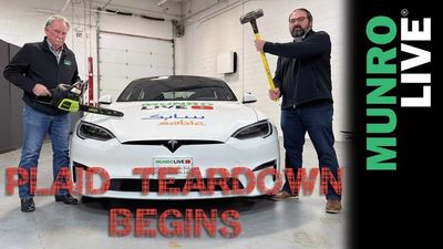 Munro Live's Tesla Model S Plaid Teardown Begins