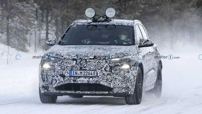 2023 Audi Q6 E-Tron Spied With Production Lights For The First Time