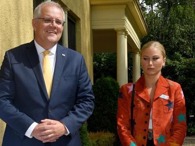 Grace Tame's awkward meeting with Morrison