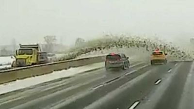 Sno Way: Snow Plow Driver Wrecks 40+ Cars While Clearing Ohio Highway