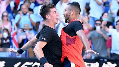 Nick Kyrgios, Thanasi Kokkinakis roar into Australian Open doubles semifinals