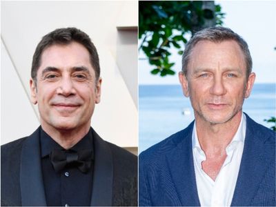 Javier Bardem says he jumped out of a cake dressed as a Bond girl for Daniel Craig’s birthday