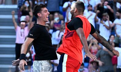 Kyrgios and Kokkinakis revel in another wild showing of Special K double act