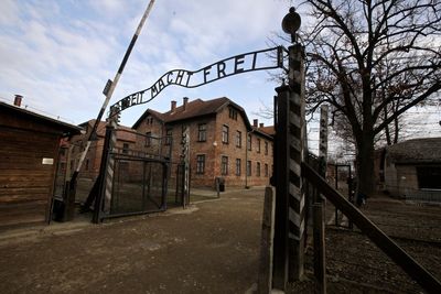 Tourist detained by police after making Nazi salute outside Auschwitz