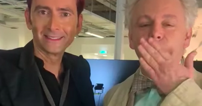 Watch as David Tenant and Micheal Sheen surprise Glasgow pensioner with video message for her 101st birthday