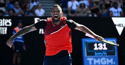 Nick Kyrgios' X-rated celebrations after reaching Australian Open doubles semi-finals