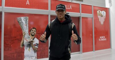 Manchester United forward Anthony Martial arrives in Seville ahead of loan move