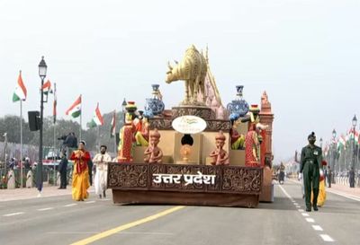 R-Day parade: UP's tableau showcases Kashi Vishwanath Dham's glorious history, various schemes
