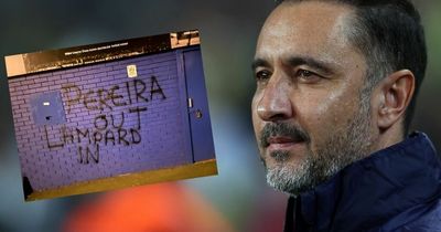 Graffiti sprayed outside Goodison Park as Vitor Pereira 'set to be' next Everton manager