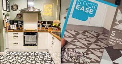 Mum transforms kitchen with £1.99 Home Bargains tiles and it looks unrecognisable