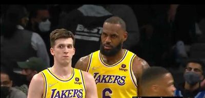 Austin Reaves’ bewildered face while listening to LeBron James became an instant NBA meme