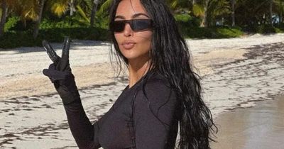 Kim Kardashian deletes Instagram bikini shots after she's mocked over 'Photoshop fail'