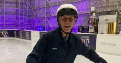 Dancing On Ice's Bez narrowly avoids nasty injury as he returns to rink after Covid