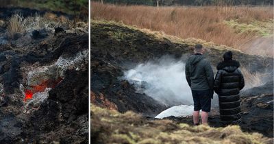 Hellish lava-like field a 'tragedy waiting to happen' as safety team moves in
