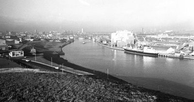 A view up the River Tyne to Newcastle in 1972 - and the same view 50 years later