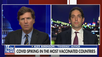 Outrage as Alex Berenson baselessly tells Tucker Carlson ‘dangerous’ vaccines should be ‘withdrawn’