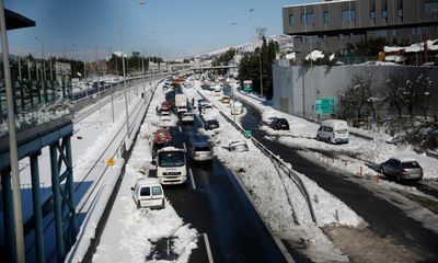 Greek PM faces blizzard of anger as thousands stranded in Athens snow