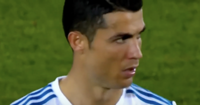 Cristiano Ronaldo's ice-cold reaction to opponent trying to put him off