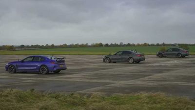 BMW Battle: M8 Comp, M5 Comp, M5 CS Drag Race For Sedan Supremacy