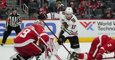 Dylan Strome’s first NHL hat trick carries Blackhawks past Red Wings