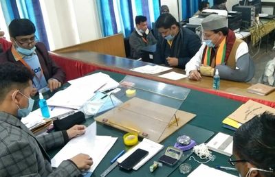 Uttarakhand: CM Pushkar Dhami files nomination from Khatima Assembly constituency