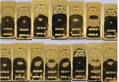 Gold bars worth £650k seized at Heathrow Airport