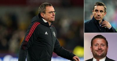 Man Utd put manager search 'on hold' after Gary Neville's thoughts on Ralf Rangnick stay