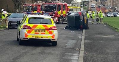 Emergency services race to scene of serious road accident in Paisley