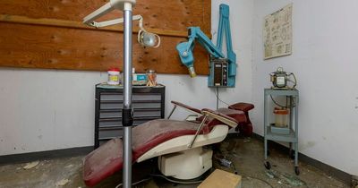 Explorer stumbles on dental clinic abandoned for 20 years - with grim dentures and tools