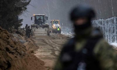Poland starts building wall through protected forest at Belarus border