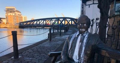 Iconic Edinburgh statue spray painted by vandal who said it looked 'miserable'