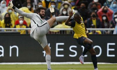 Alisson sent off twice in Brazil draw with Ecuador – and saved both times by VAR